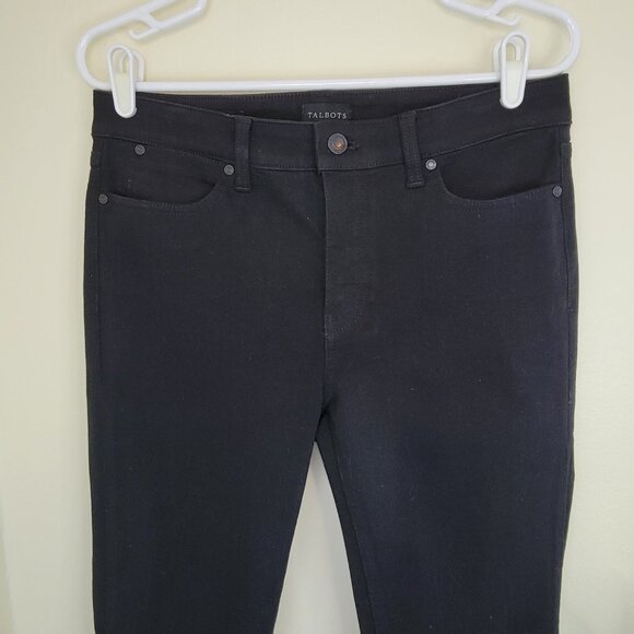 Talbots Slim Ankle Black Jeans 5 Pocket Women's Size 6 - Picture 3 of 12